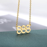 Old English Digital Necklace Stainless Steel – Jewelry Gift Ideas — 1