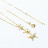 Starfish White Zirconium Necklace Women's S925 – Jewelry Gift Ideas — 3