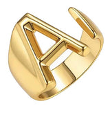 Women's Personality Fashion 26 English Letters Ring – Stylish Gifts — 10