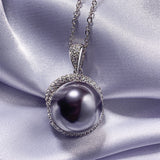S925 Silver Inlaid Opal Mother Pearl Women's Pendant – Gifts for Her — 4