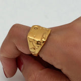 Retro Style Lava Irregular Pattern Ring – Stylish Gifts — 1