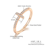 Cross Micro Set Zircon Ring – Gift Ideas — 3
