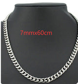 Stainless Steel Necklace European and American – Jewelry Gift Ideas — 18