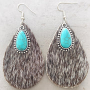 Western Animal Grain Cowhide Water Drop Turquoise – Stylish Gifts — 11