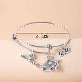 Graduate Cap Charm Bracelet Stainless Steel – Jewelry Gift Ideas — 6