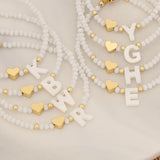 26 Letters White Shell Beaded Bracelet Women – Jewelry Gift Ideas — 6