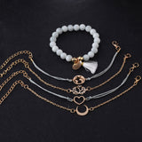 Fashion Trend Moon Earth Lotus Peach Heart Bracelet – Stylish Gifts — 5