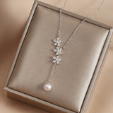 S925 Sterling Silver Pearl Necklace For Women – Jewelry Gift Ideas — 5