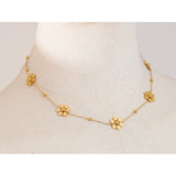 Flower Ornament Stainless Steel Necklace – Jewelry Gift Ideas — 2