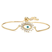 Trendy Brass Micropaved Geometric Devil's Eye – Jewelry Gift Ideas — 2