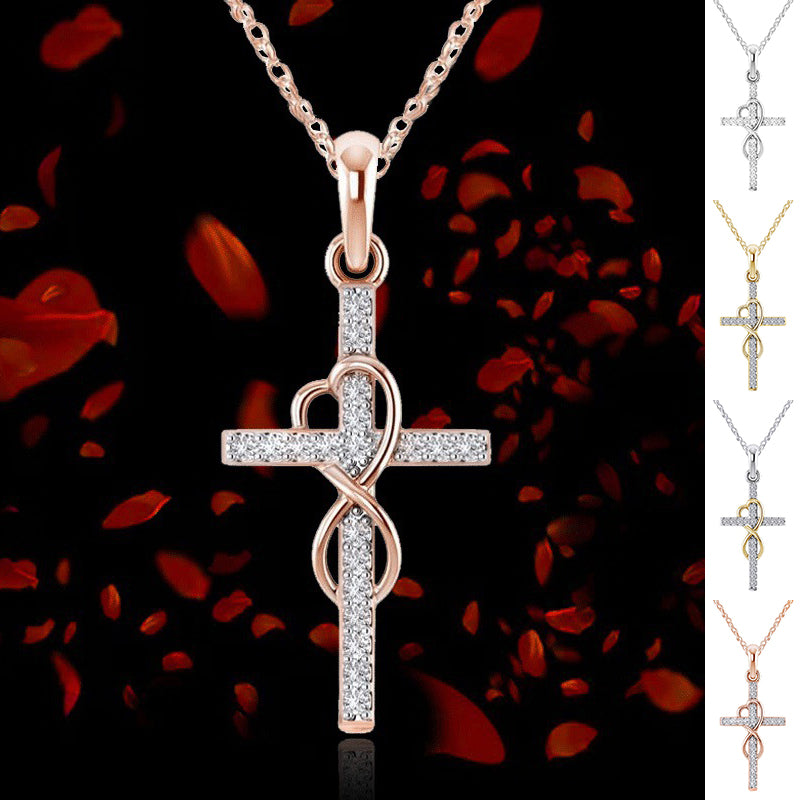 Alloy Pendant With Diamond And Eight-character – Jewelry Gift Ideas — 1