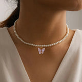 Elegant White Pearl Choker Necklace Small Round – Jewelry Gift Ideas — 8