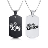 Her King His Queen Stainless Steel Dog Tags – Jewelry Gift Ideas — 9
