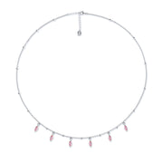 Women's Sterling Silver Zircon Necklace – Jewelry Gift Ideas — 4