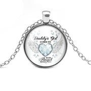 12 Colors Birthstone Angel Wings Necklace Daddy's – Jewelry Gift Ideas — 12
