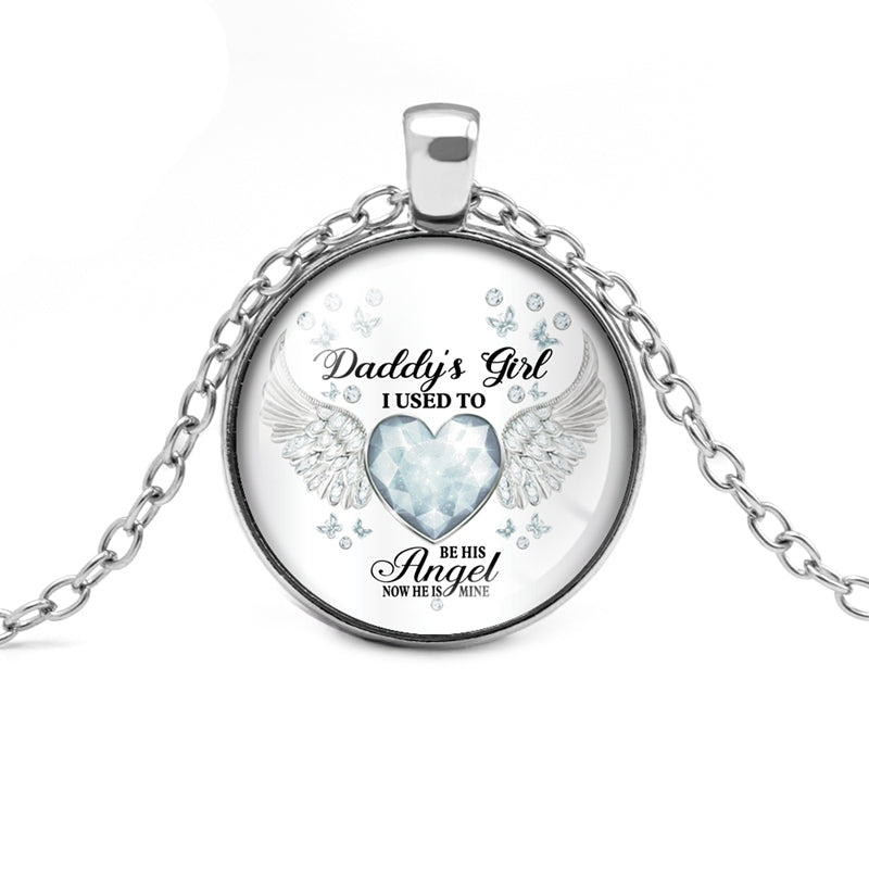 12 Colors Birthstone Angel Wings Necklace Daddy's – Jewelry Gift Ideas — 12