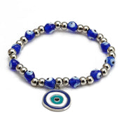 Blue Eye Beads Lucky Hand Of Fatima Bracelet – Jewelry Gift Ideas — 8