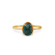 Natural Seaweed Green Agate 925 Silver Ring – Unique Gift Ideas — 4