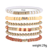 Retro Bohemian Polymer Clay Ball Bracelet Suit – Jewelry Gift Ideas — 6