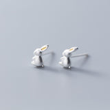 S925 Silver Sweet Little White Free Earrings – Thoughtful Gifts — 1