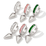 Fashion Earrings Studded With Zircon Stainless Steel – Stylish Gifts — 13