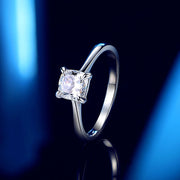 S925 Sterling Silver Fat Square Diamond Ring – Useful Gifts — 3