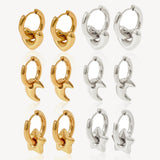 XINGX Earrings Stainless Steel Glossy Earrings – Practical Gifts — 1