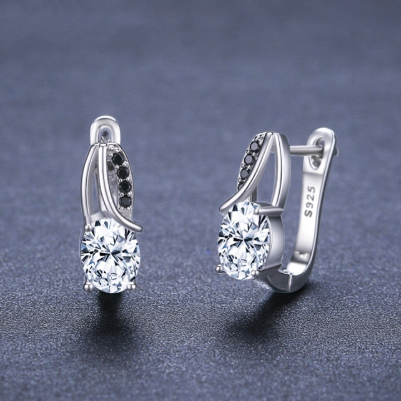 European And American Zircon Rhinestone Stud Earrings – Stylish Gifts — 1