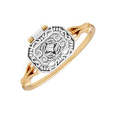 European Pattern Retro Ring Two Color S925 – Birthday Gifts — 2