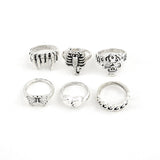Butterfly Mushroom Yin Yang Bagua Trend Ring Set – Stylish Gifts — 4