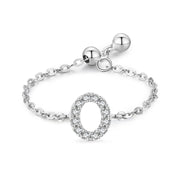 Letter Chain Ring Female Fashion Niche Design Love – Stylish Gifts — 13