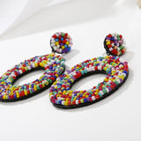 Retro Color Bead Earrings For Women – Gifts for Her — 19