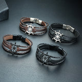 Alloy lucky figure 8 leather bracelet – Jewelry Gift Ideas — 4