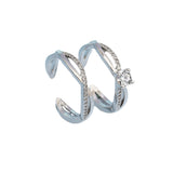 Starry Zircon Crown Couple Ring – Gifts for Couples — 2