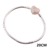 Alloy diamond pendant zircon snake bone chain – Jewelry Gift Ideas — 12