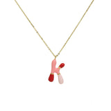 Brass Epoxy Capsule 26 Letter Necklace For Women – Jewelry Gift Ideas — 11
