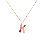 Brass Epoxy Capsule 26 Letter Necklace For Women – Jewelry Gift Ideas — 11