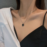 Black Love Pendant Necklace Female Ins – Jewelry Gift Ideas — 1