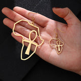 Fashion Hot Sale Cross Africa Map Earrings – Stylish Gifts — 3