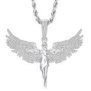 Angel Wing Goddess Zircon Full Diamond Necklace – Jewelry Gift Ideas — 5