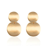 Vintage metal disc stud earrings – Gift Ideas — 4