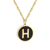 Golden English alphabet pendant – Jewelry Gift Ideas — 4