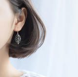 S925 silver Thai silver leaf earrings – Small Gift Ideas — 6