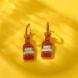 Women's Simple Wine Bottle Earrings – Gifts for Her — 8