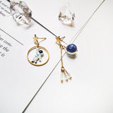 Earrings Cosmic Saturn Asymmetrywomen's – Special Occasion Gifts — 2