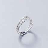 Double diamond single ring – Special Occasion Gifts — 5