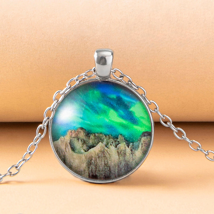 Classic Universe Starry Mountains Necklace Art – Jewelry Gift Ideas — 1