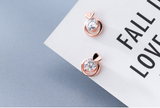 Circle love diamonds and small earrings – Gifts for Couples — 10