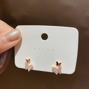 Micro Inlaid Butterfly Stud Earrings French Earrings – Gifts for Her — 5