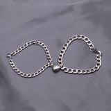 Magnetic Couple Bracelet Stainless Steel Heart – Jewelry Gift Ideas — 6